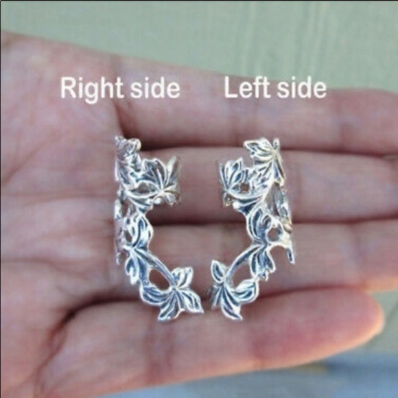 1 Sterling Silver Butterfly No Pierce Earring Cuff - Picture 3 of 3